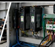 Painel de controle e componentes elétricos